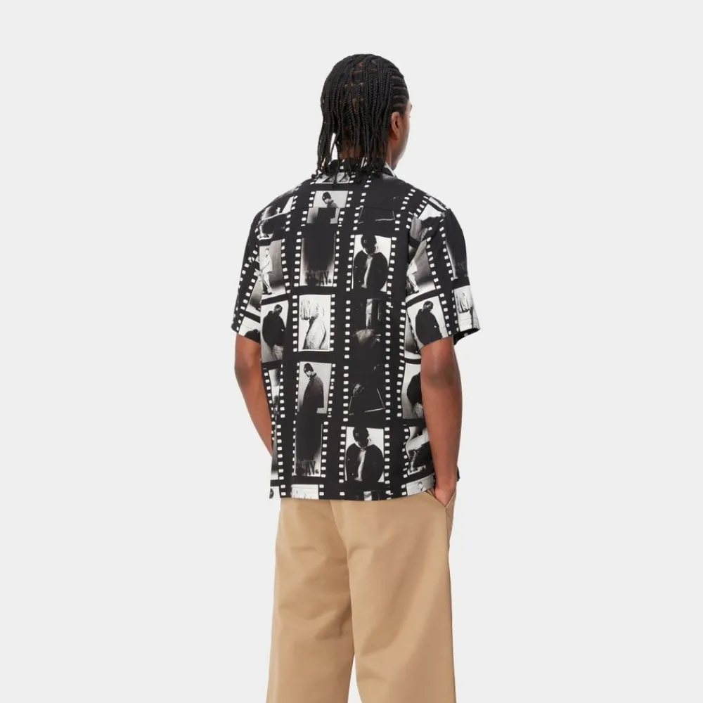 Mænd Carhartt WIP Foto Strip Print Skjorte | Sort Hvid