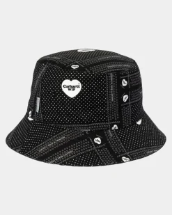 Mænd Carhartt WIP Grafisk Bucket Hat | Sort Hjerte Bandana Print