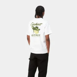 Mænd Carhartt WIP Gront Graes T-Shirt | Hvid