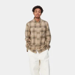 Mænd Carhartt WIP Hadley Ternet Skjorte | Laeder
