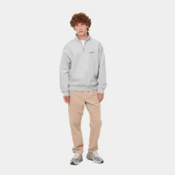Mænd Carhartt WIP Half Zip American Script Sweatshirt | Ask Heather