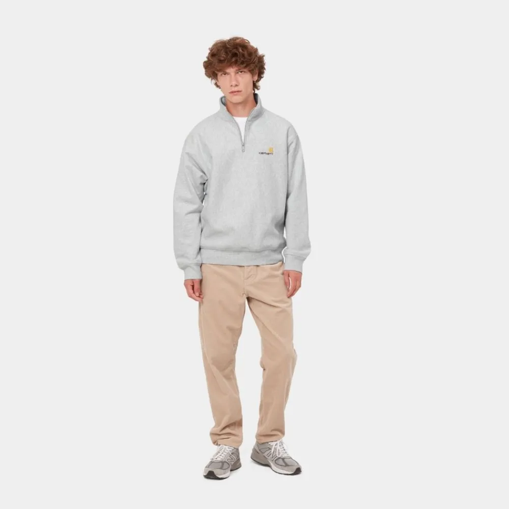 Mænd Carhartt WIP Half Zip American Script Sweatshirt | Ask Heather
