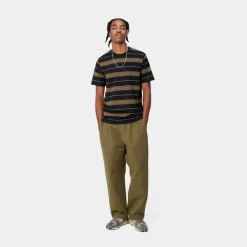 Mænd Carhartt WIP Haynes Stripe T-Shirt | Sort