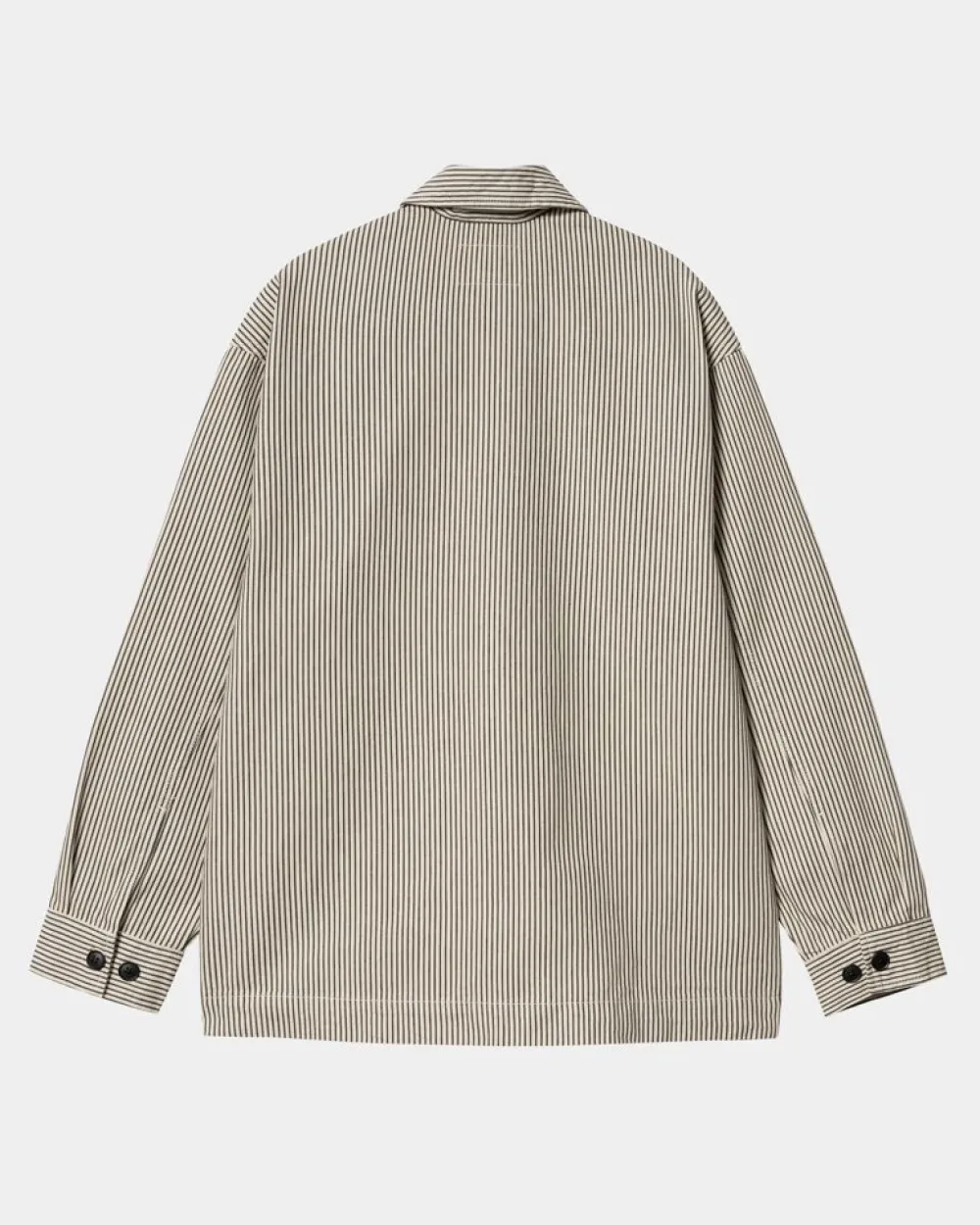 Kvinder Carhartt WIP Haywood Stripe Coat | Voks / Sort