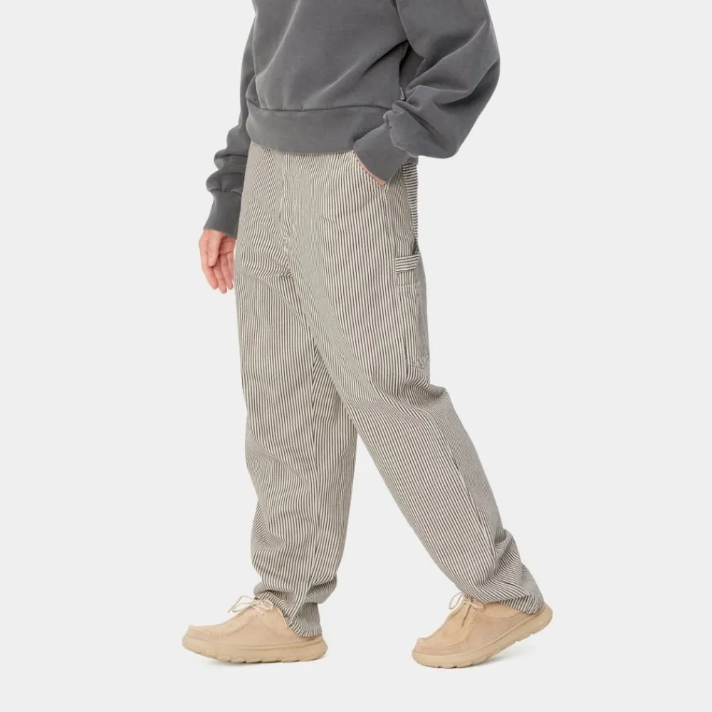 Kvinder Carhartt WIP Haywood Stripe Single Knee Buks | Voks / Sort