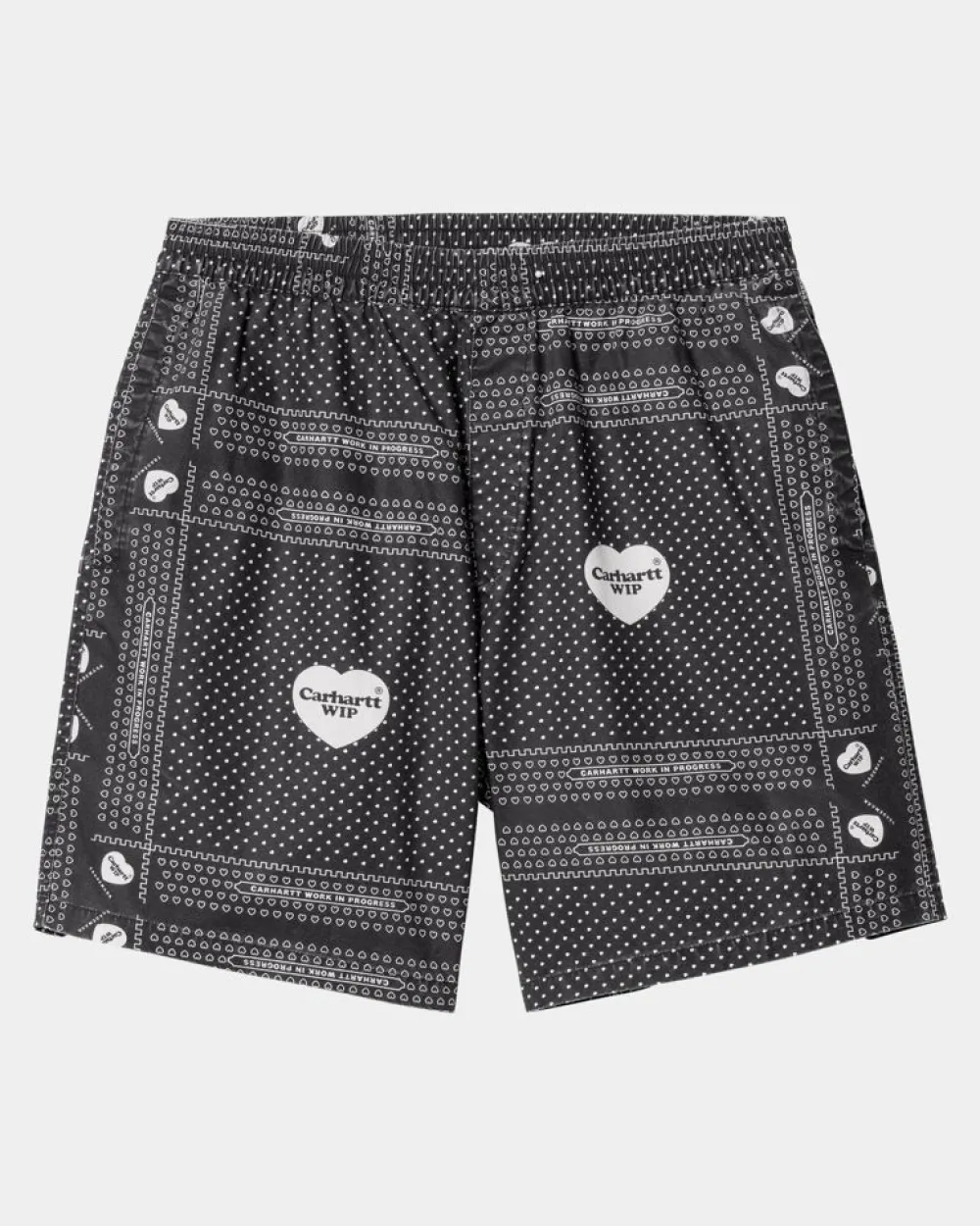 Mænd Carhartt WIP Heart Bandana Print Kort |Sort