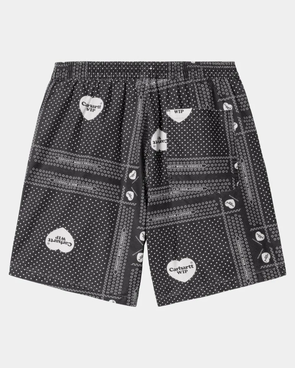 Mænd Carhartt WIP Heart Bandana Print Kort |Sort