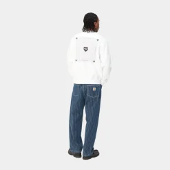 Mænd Carhartt WIP Hjerte Bandana Sweatshirt | Hvid Sort