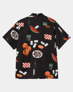 Mænd Carhartt WIP Isis Maria Skjorte Med Middagstryk | Sort