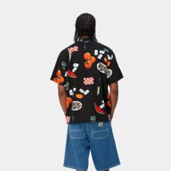Mænd Carhartt WIP Isis Maria Skjorte Med Middagstryk | Sort
