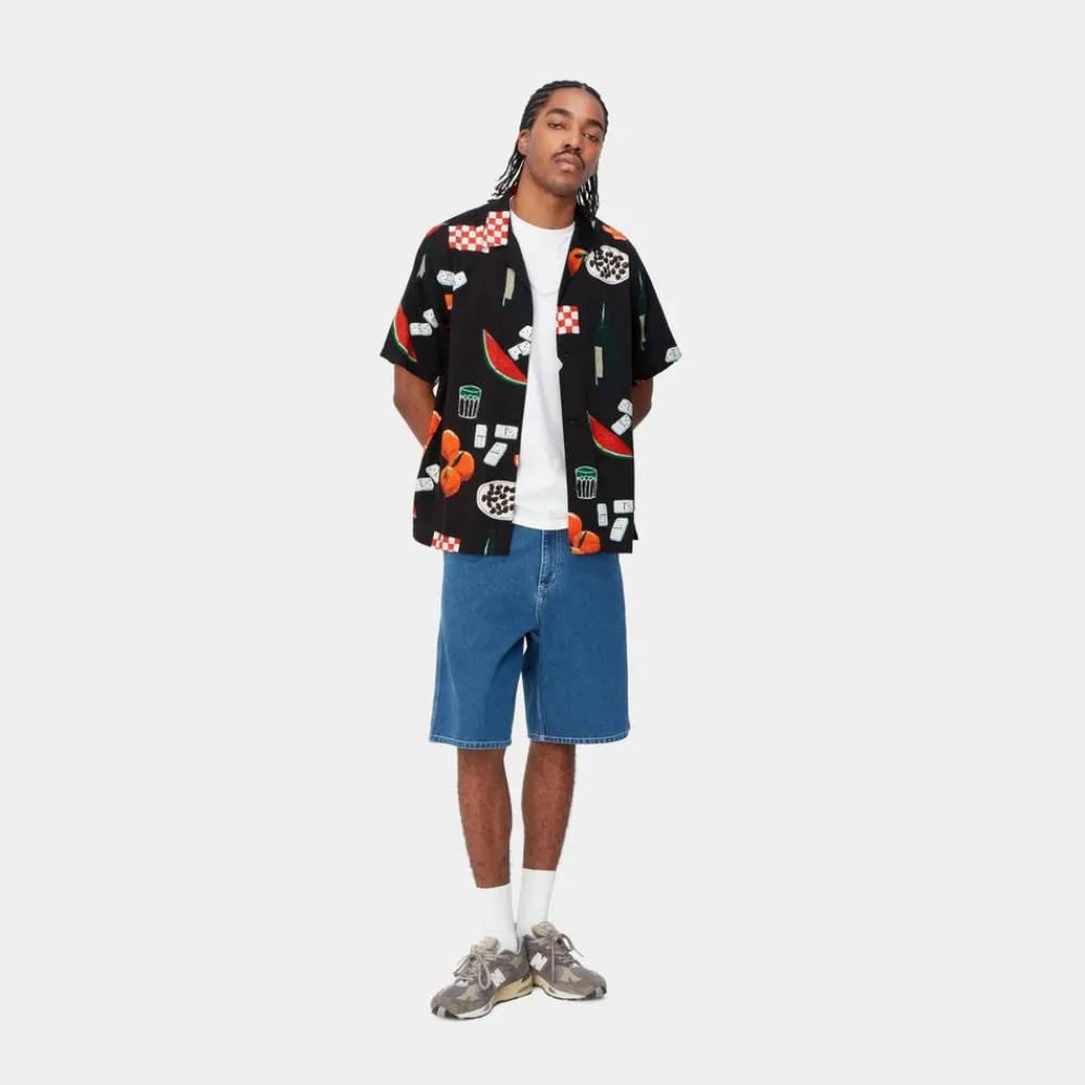 Mænd Carhartt WIP Isis Maria Skjorte Med Middagstryk | Sort