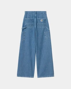 Kvinder Carhartt WIP Jens Pant | Bla (Heavy Stone Vask)