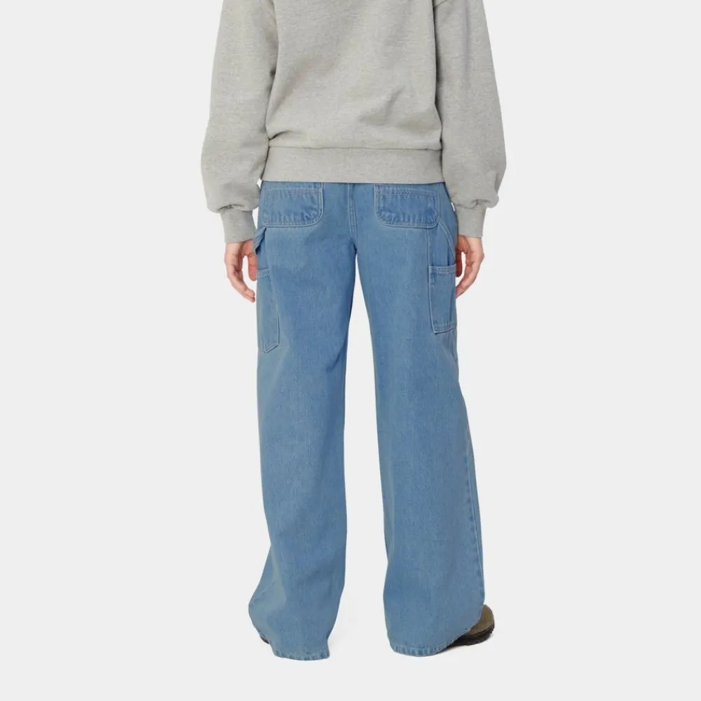 Kvinder Carhartt WIP Jens Pant | Bla (Heavy Stone Vask)