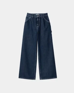 Kvinder Carhartt WIP Jens Pant | Bla (Stenvasket)