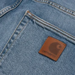 Mænd Carhartt WIP Klondike Pant - Stretch Denim | Bla (Slidt Bleget)