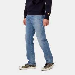 Mænd Carhartt WIP Klondike Pant - Stretch Denim | Bla (Slidt Bleget)