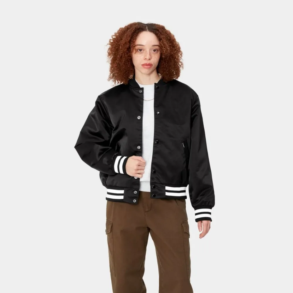 Kvinder Carhartt WIP Kvinder Klasse 89 Bomberjakke | Sort