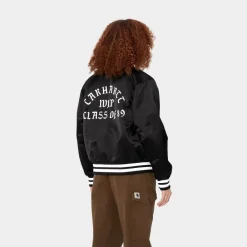 Kvinder Carhartt WIP Kvinder Klasse 89 Bomberjakke | Sort