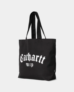 Mænd Carhartt WIP Laerred Grafisk Tote Stor | Sort Onyx Print