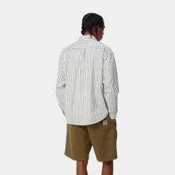 Mænd Carhartt WIP Ligety Stripe Shirt | Voks / Sort