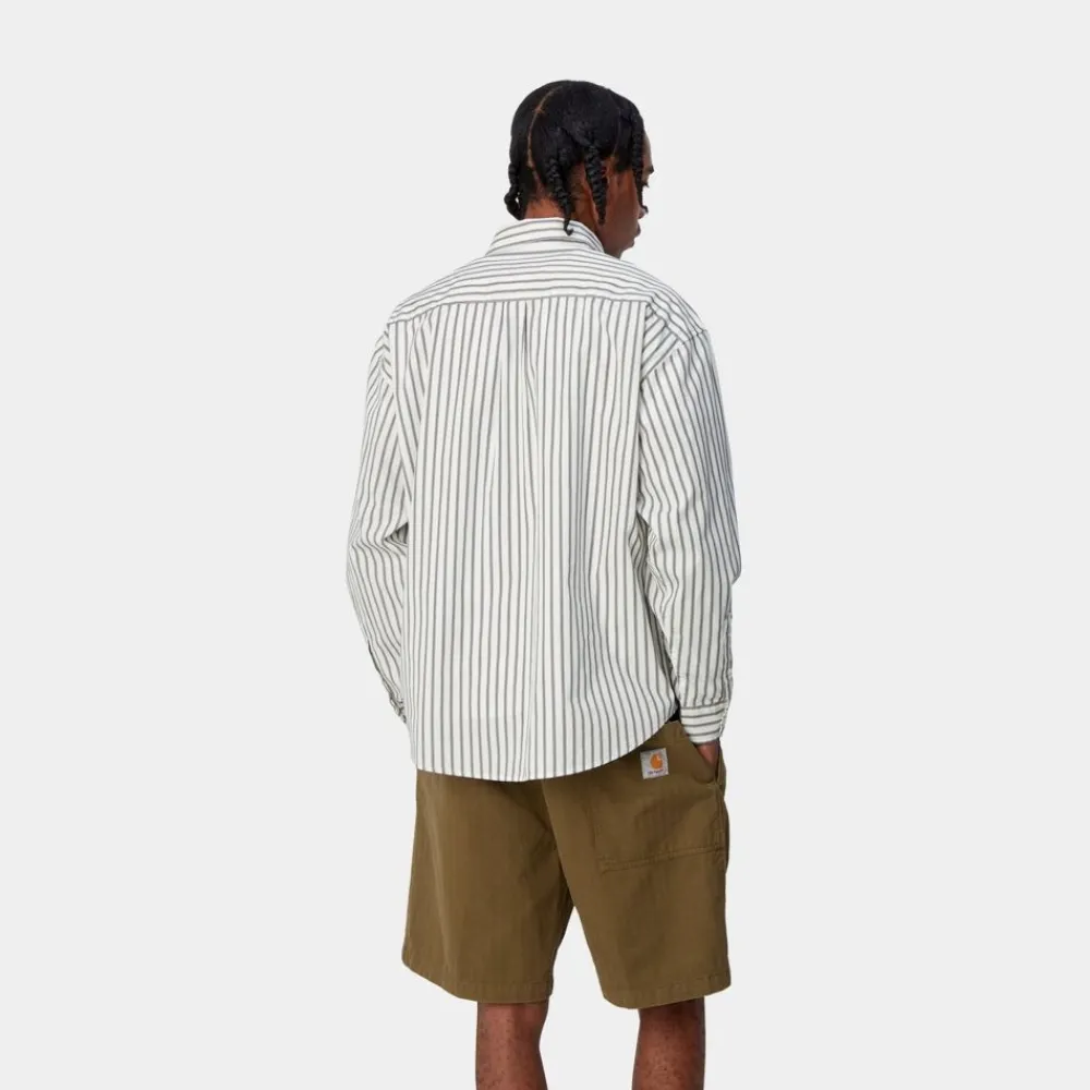 Mænd Carhartt WIP Ligety Stripe Shirt | Voks / Sort