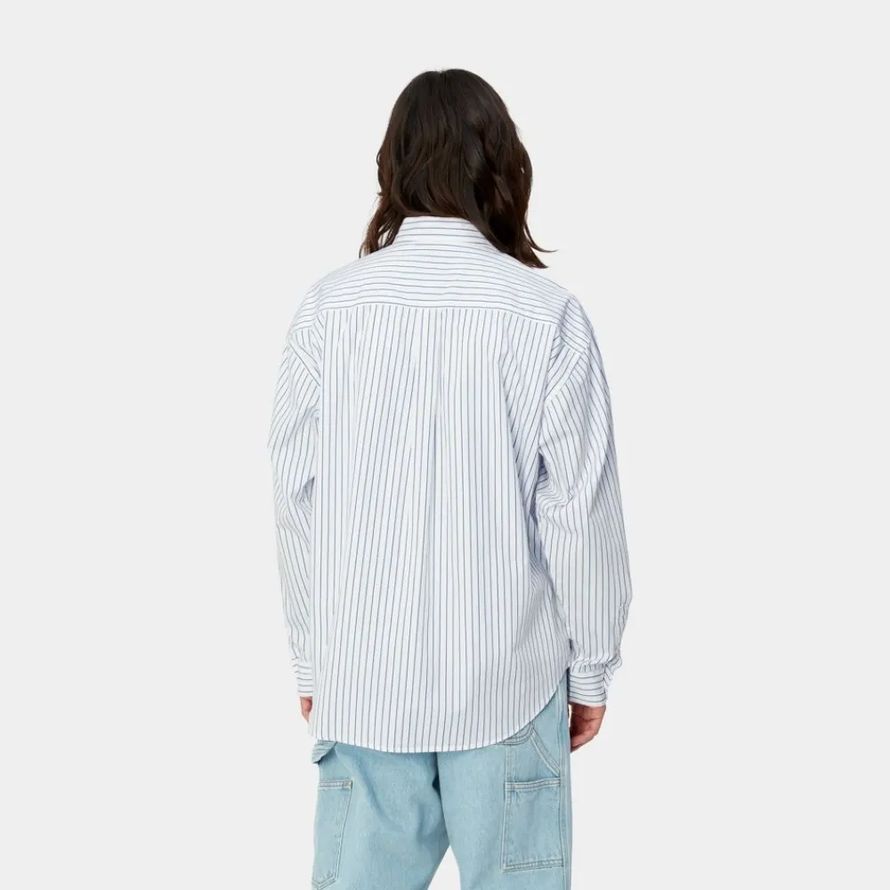 Mænd Carhartt WIP Linus Stripe Skjorte | Blege
