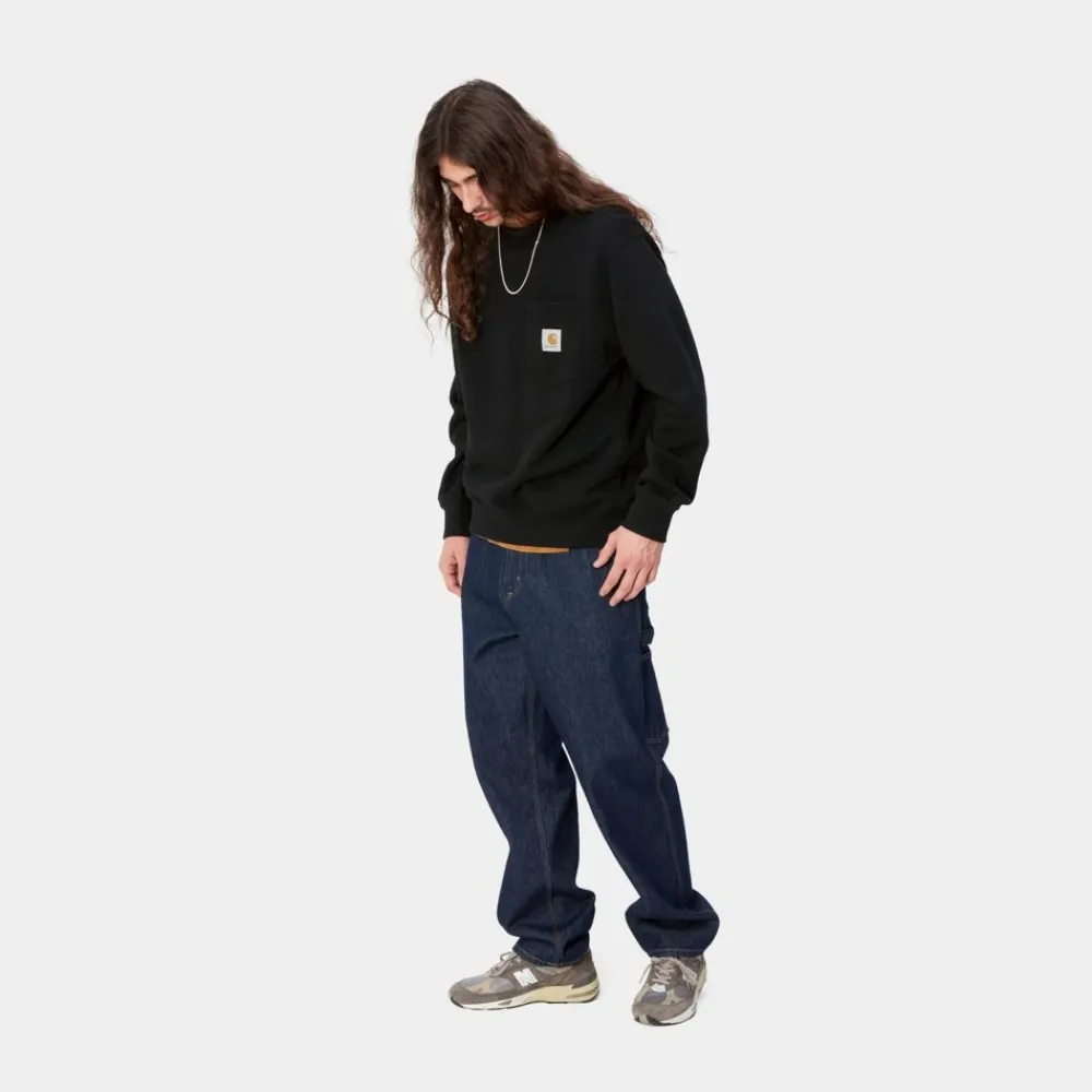 Mænd Carhartt WIP Lomme Sweatshirt | Sort