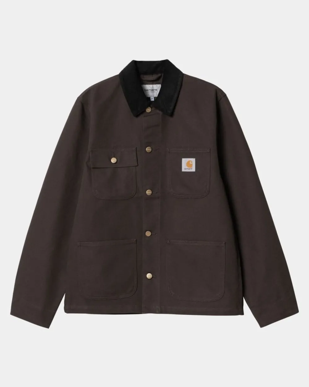 Mænd Carhartt WIP Michigan Chore Coat (Forar) | Tobak/Sort (Stiv)