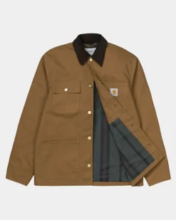 Mænd Carhartt WIP Michigan Chore Coat (Vinter) | Hamilton Brown / Tobak (Stiv)