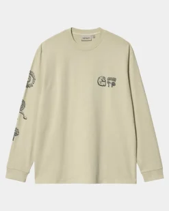 Mænd Carhartt WIP Mimetolith Langaermet T-Shirt | Beryl / Flint