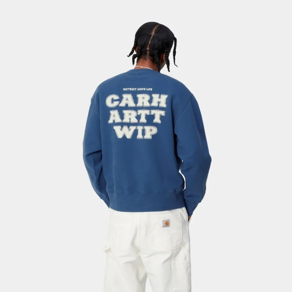 Mænd Carhartt WIP Mist Sweatshirt | Acapulco