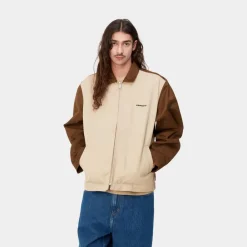Mænd Carhartt WIP Modul Script Jacket | Tommer/Vaeg (Stiv)