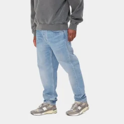 Mænd Carhartt WIP Newel Pant | Bla (Let Brugt Vask)