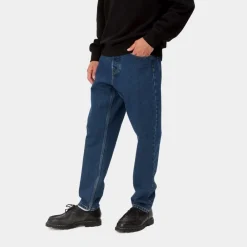 Mænd Carhartt WIP Newel Pant | Bla (Stenvasket)
