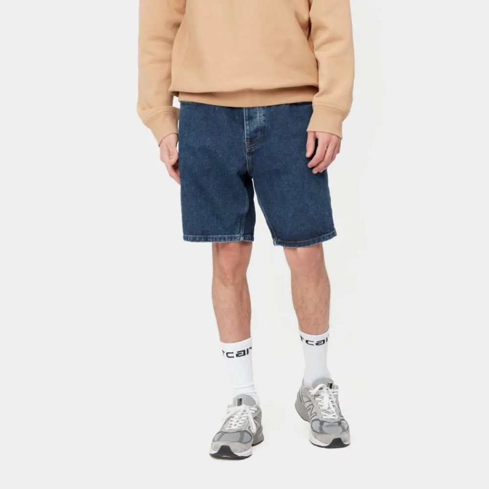 Mænd Carhartt WIP Newel Short | Bla (Stenvasket)