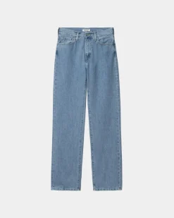 Kvinder Carhartt WIP Noxon Bukser | Bla (Sten Bleget)