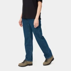 Kvinder Carhartt WIP Noxon Bukser | Bla (Stenvasket)