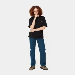 Kvinder Carhartt WIP Noxon Bukser | Bla (Stenvasket)