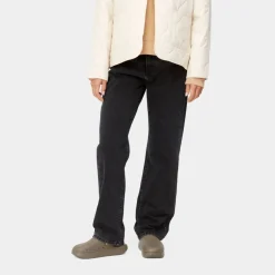 Kvinder Carhartt WIP Noxon Bukser | Sort (Stenvasket)