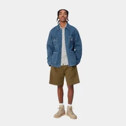 Mænd Carhartt WIP Og Chore Coat (Forar) | Bla (Stenvasket)