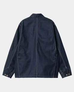 Mænd Carhartt WIP Og Chore Coat (Forar) | Bla (Stiv)