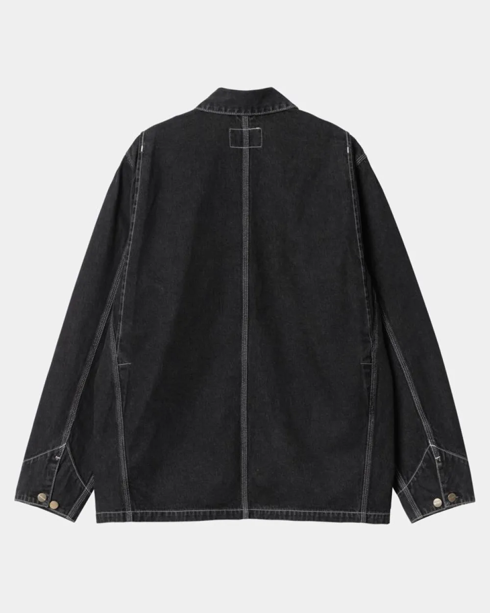 Mænd Carhartt WIP Og Chore Coat (Forar) | Sort (Stenvasket)