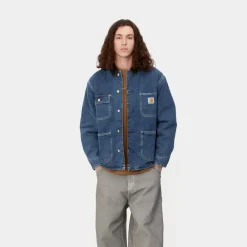 Mænd Carhartt WIP Og Chore Coat (Vinter) - Denim | Bla (Stenvasket)