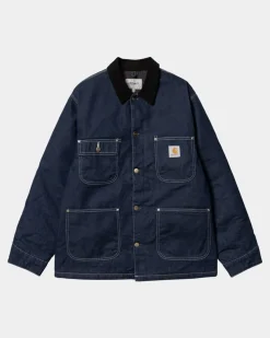Mænd Carhartt WIP Og Chore Coat (Vinter) - Denim | Bla (En Vask)