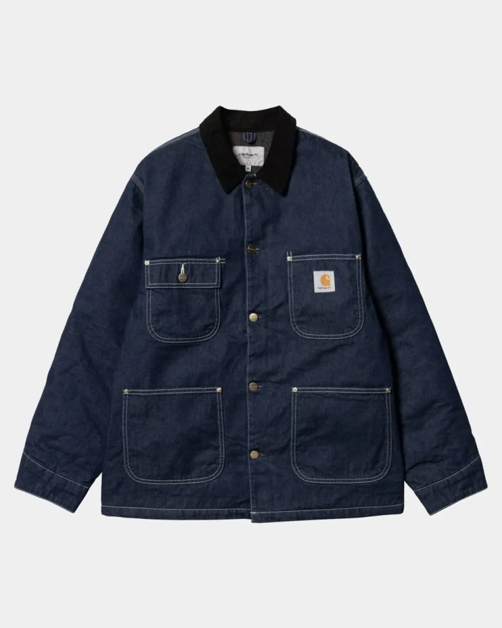 Mænd Carhartt WIP Og Chore Coat (Vinter) - Denim | Bla (En Vask)