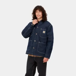 Mænd Carhartt WIP Og Chore Coat (Vinter) - Denim | Bla (En Vask)