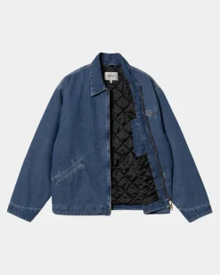 Mænd Carhartt WIP Og Detroit Jakke (Forar) | Bla (Stenvasket)