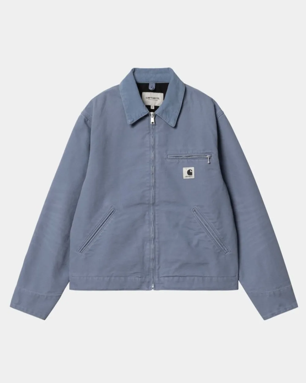Kvinder Carhartt WIP Og Detroit-Jakke Til Kvinder | Bay Blue / Bay Blue (Gammelt Laerred)