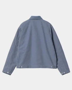 Kvinder Carhartt WIP Og Detroit-Jakke Til Kvinder | Bay Blue / Bay Blue (Gammelt Laerred)