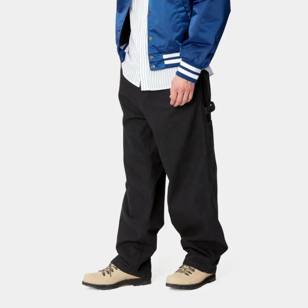 Mænd Carhartt WIP Og Loose Fit Single Knee Pant | Sort (Stenvasket)